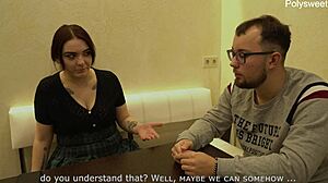 She Lets Husband Peg With Strapon While Licking Girlfriend's Pussy In Femdom Fun. Dirty Talk Leads To Cum.