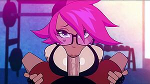 Princess ethel, you ready for big tits blowjob at gym?