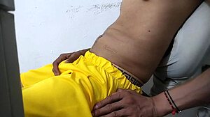 Latino Guy Pulls Out Huge Dick for Kinky Homemade Fetish with Canadian Student