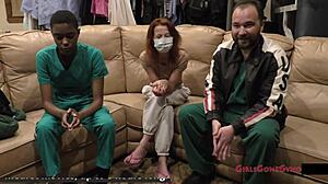 Nurse Stacy Shepard Tests Glove Sizes For Best Fit During Gyno Exam At Girlsgonegyno