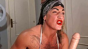 smoking hot milf eats the dick of the vicious bastard with deepthroat and rimjob