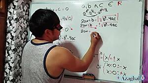 Emotional Bedroom Scene With Brazilian Emo Student And Teacher