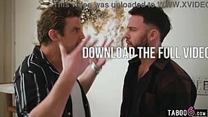 Travel buddies double penetrate horny Asian milf Ember Snow in motel