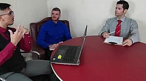 Office slut trailer with bareback anal double penetration interracial cumshot facial