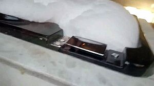 Brunette Latina With Big Tits And Ass Gets Fucked In Bath By Guy In Feminine Clothes