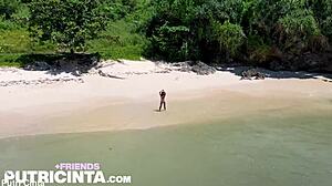 Putri Cinta Feels Horny While Dancing on Poolside