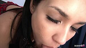 tall half asian girl seduces old guy for young sex with hairy pussy creampie in cosplay