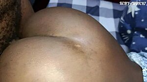 Hey, check out this African couple having intense doggystyle sex with big cock close up before bed in homemade action.
