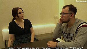 She Lets Husband Peg With Strapon While Licking Girlfriend's Pussy In Femdom Fun. Dirty Talk Leads To Cum.