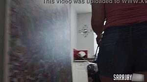 Sara Jay DOMINATES with big tits lesbian action in doggystyle and muff diving squirting orgasm.