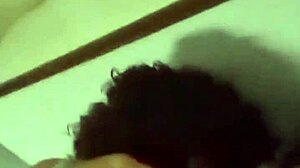 taboo stepson sneaks in and fucks curvy ebony babysitter hard in doggystyle. big ass bounces wildly during intense riding session.