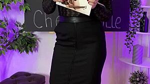 Nylon Club - Sexy Milf In Coffee Color Stockings