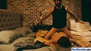 Gorgeous woman Tana Lea starts with deepthroat blowjob and handjob before horny fucking session.