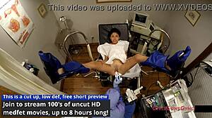 Tampa university entrance physical features Sandra Chappelle with natural tits and brunette charm