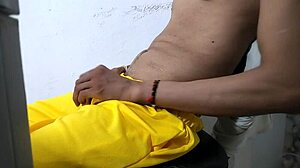 Latino Guy Pulls Out Huge Dick for Kinky Homemade Fetish with Canadian Student