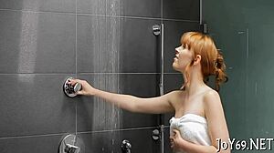 Legal age teen 18+ honey rubs wet pussy lips with fingers. Nude babe fingering erogenic zones for orgasm.