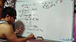 Emotional Bedroom Scene With Brazilian Emo Student And Teacher