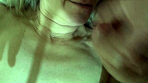 Giggling Wife Sucks Buddy's Cock While Teasing Clit