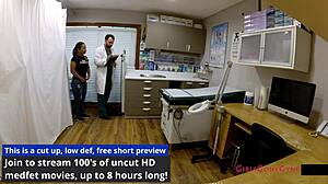 Tampa university entrance physical involves detailed check for Melany Lopez in Florida campus setting