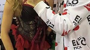 Does Katie Kush really accept all those wild challenges on Elo Podcast with her big tits?