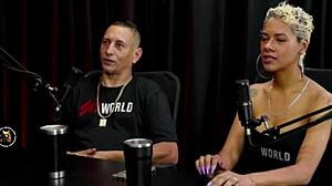 mature amateur shows off cute desk setup at home with old shoes in intriguing brown eyes moment