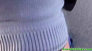 picked up european brunette babe next door gets paid for outdoor anal sex bent over doggystyle in pov reality