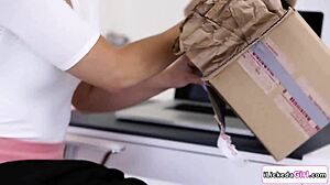 Blonde Secretary Teasing Her Lesbian Boss Before Facesitting And Pussy Licking In Office