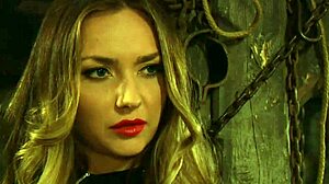 Curvy Lesbian Slave Feels Intense Arousal As Merciless Mistress Touches And Undresses Her Bound Body