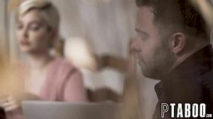 Petite teen Skye Blue seduces with blowjob in forbidden cold feet encounter