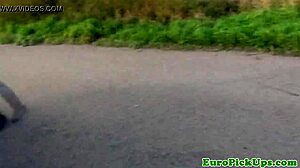 picked up european brunette babe next door gets paid for outdoor anal sex bent over doggystyle in pov reality