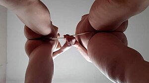 Oh God, Feeling So Passionate As Two Stepsisters Rub Clits With Chopsticks In Homemade Lesbian Orgasm