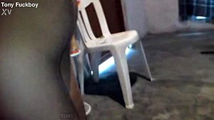 ay aaay it hurts! she loses the bet and pays with intense anal cowgirl riding as a young latina bride!