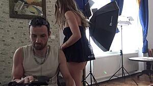 hey look at these four sexy girls flashing pussies and asses in hot lingerie during our fake photoshoot