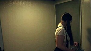 Thick Horny Slut Fucks Monster at Her Door for Halloween Thrills!