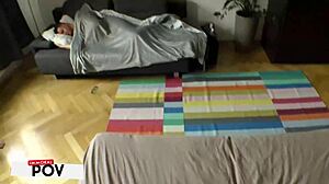 Cheerleader Zuzu Sweet here, blowing my husband's mind with this massive gangbang action!