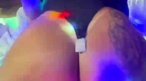 corninho watches his young brazilian wife in lingerie sit on another man's big cock gaping her ass in homemade cuckold fun