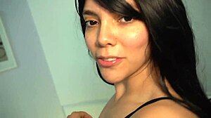 My stepsister with perfect big ass and tits seduces me in the dorm to get what she wants from her roommate.