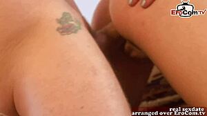 British blonde milf takes intense anal assfucking from monster big cock in european scene