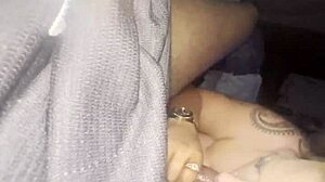 Blonde Beauty Delivers Deepthroat Show Before Bed with Interracial Big Black Cock and Cum on Face