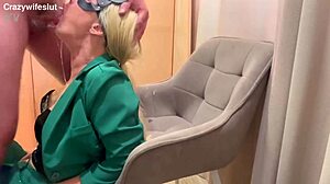 Dirty fetishist secretary crazywifeslut stole bosss panties and got rough facefuck with puke