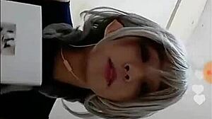 Asian Teen In Bikini Shows Cute Boobs During Emilia Instagram Live Session