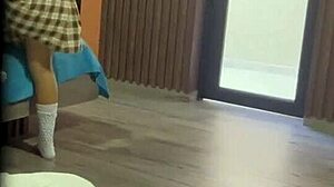 Latina Schoolgirl DESTROYS Her Ass With Toy While Perverted Stepdad Watches - Amateur Anal Action