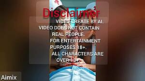 Cute nurse got fuck by big cock at the sick bed ai video. Patient enjoys blowjob from big tits brunette.