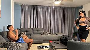 Big Ass Milf Offers Young Boyfriend A Sexy Fuck Doll For Wild Bedroom Action This Christmas - Cod Christmas2024!