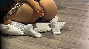 Latina Schoolgirl DESTROYS Her Ass With Toy While Perverted Stepdad Watches - Amateur Anal Action