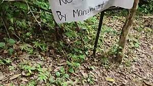 Outdoor Creampie for Horny Filipina