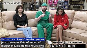 Doctor brings Brooklyn Rossi to climax four times before finishing inside her in hospital POV scene