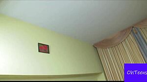 Kris And Two Friends Explore First Time In College Dorm Bedroom With Blonde Roommate