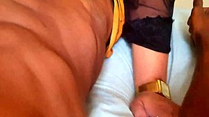 Oh man I just love how this chubby novice girl enjoys that big guy's dick in her ass outdoors