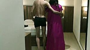 Beautiful Corporate Girl Enjoys First Dating Sex With College Boy At Work